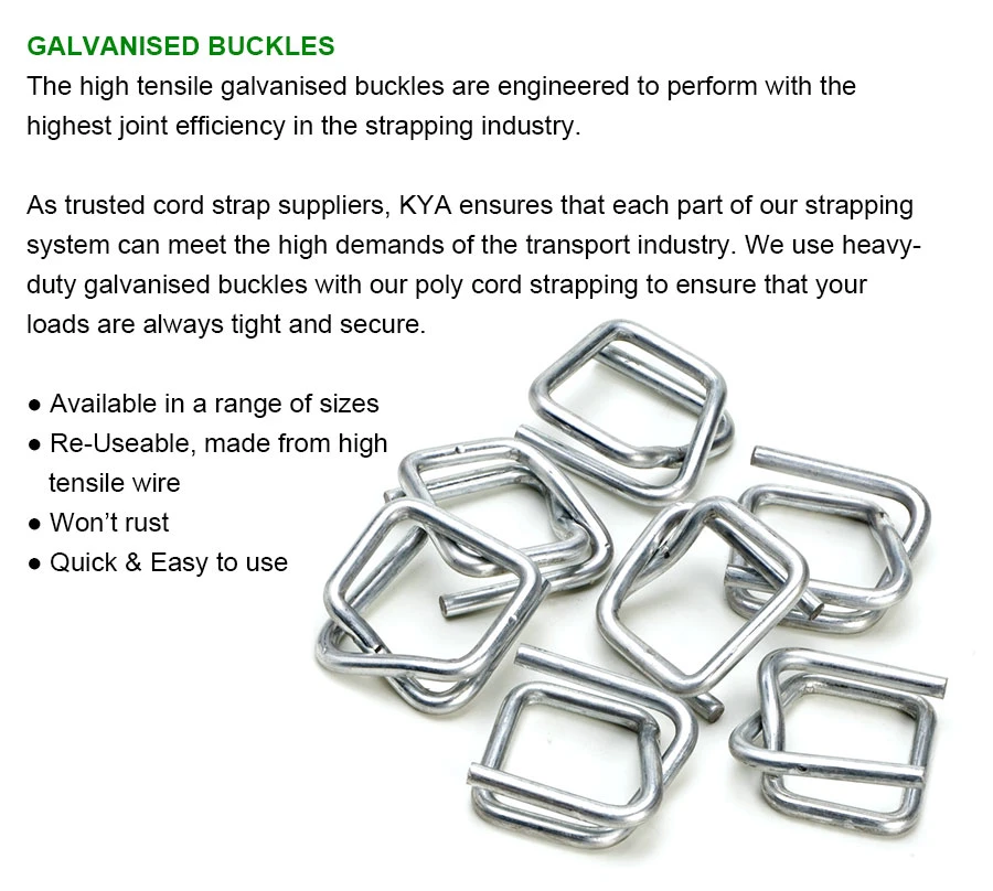 32mm Galvanized Steel Wire Strapping Buckle for Strapping